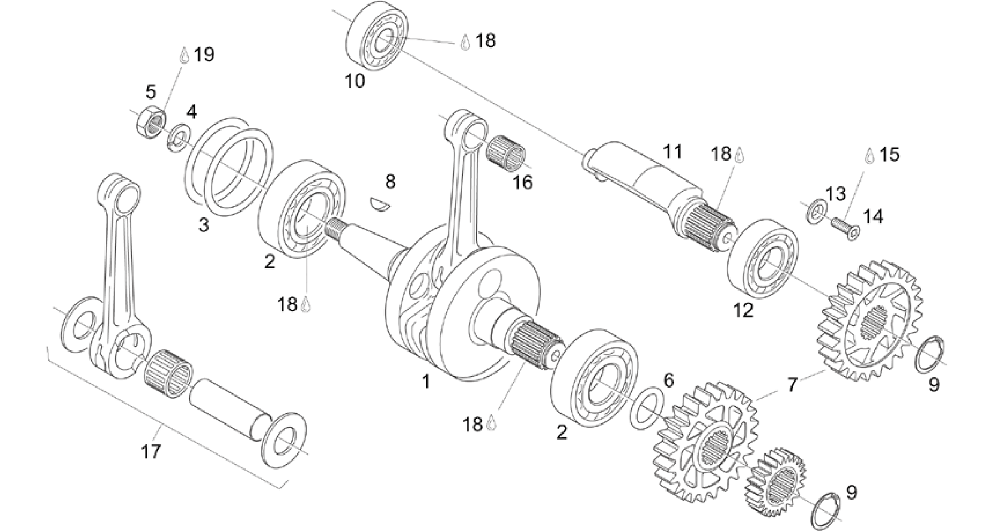 Crankshaft - Balance shaft