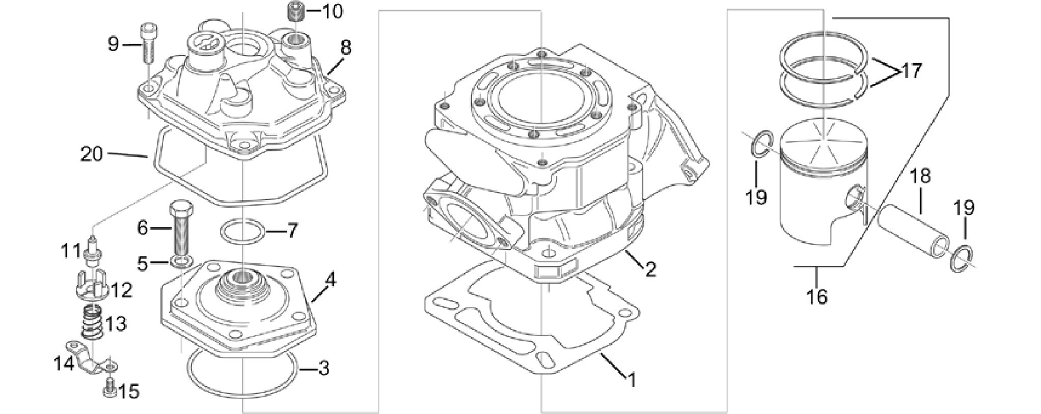 Cylinder - Head - Piston