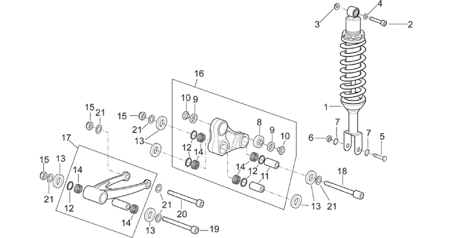 Rear shock absorber