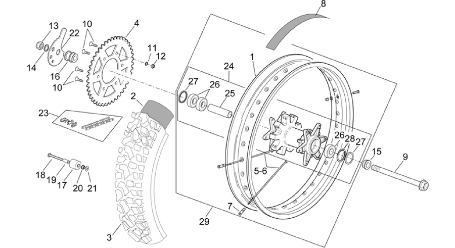 Rear wheel
