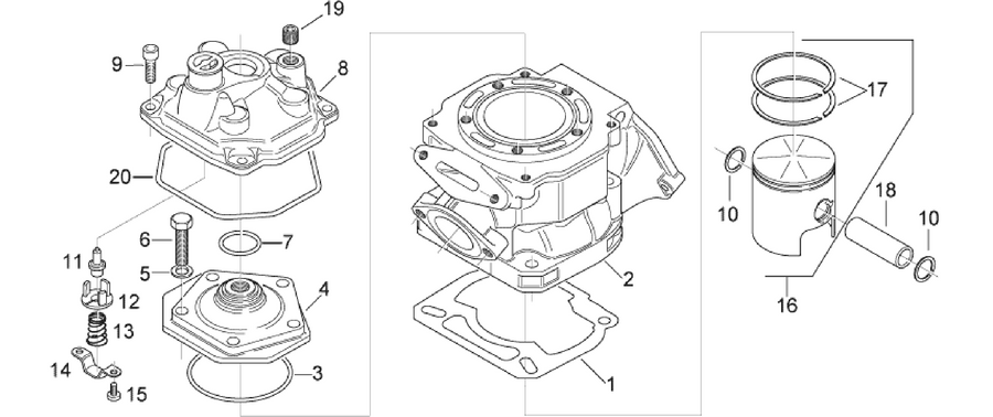 Cylinder - Head - Piston