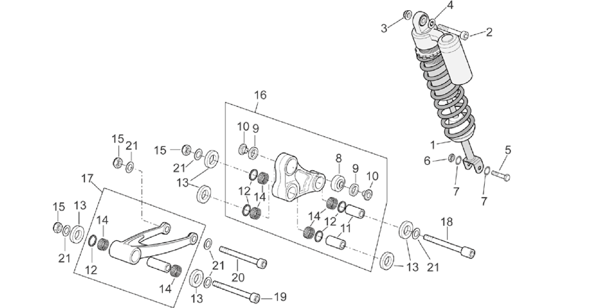 Rear shock absorber