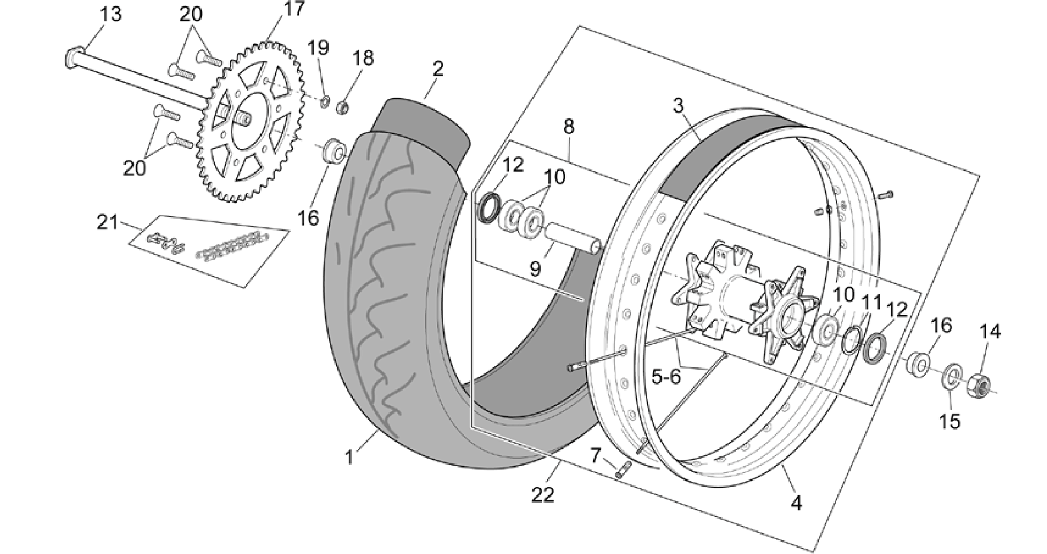 Rear wheel