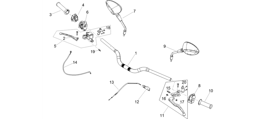 Handlevar and controls