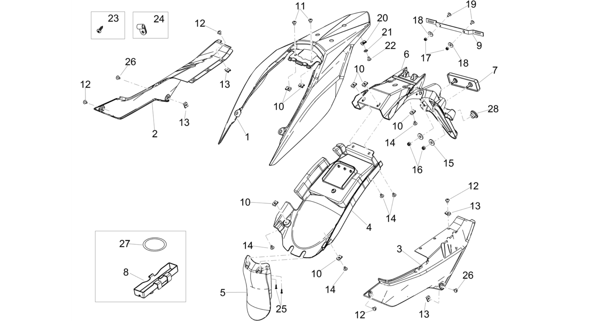Rear body