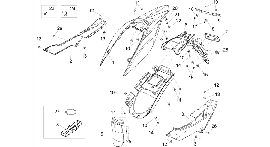 Rear body