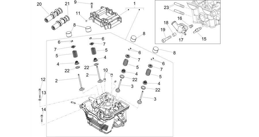 Cylinder head - valves