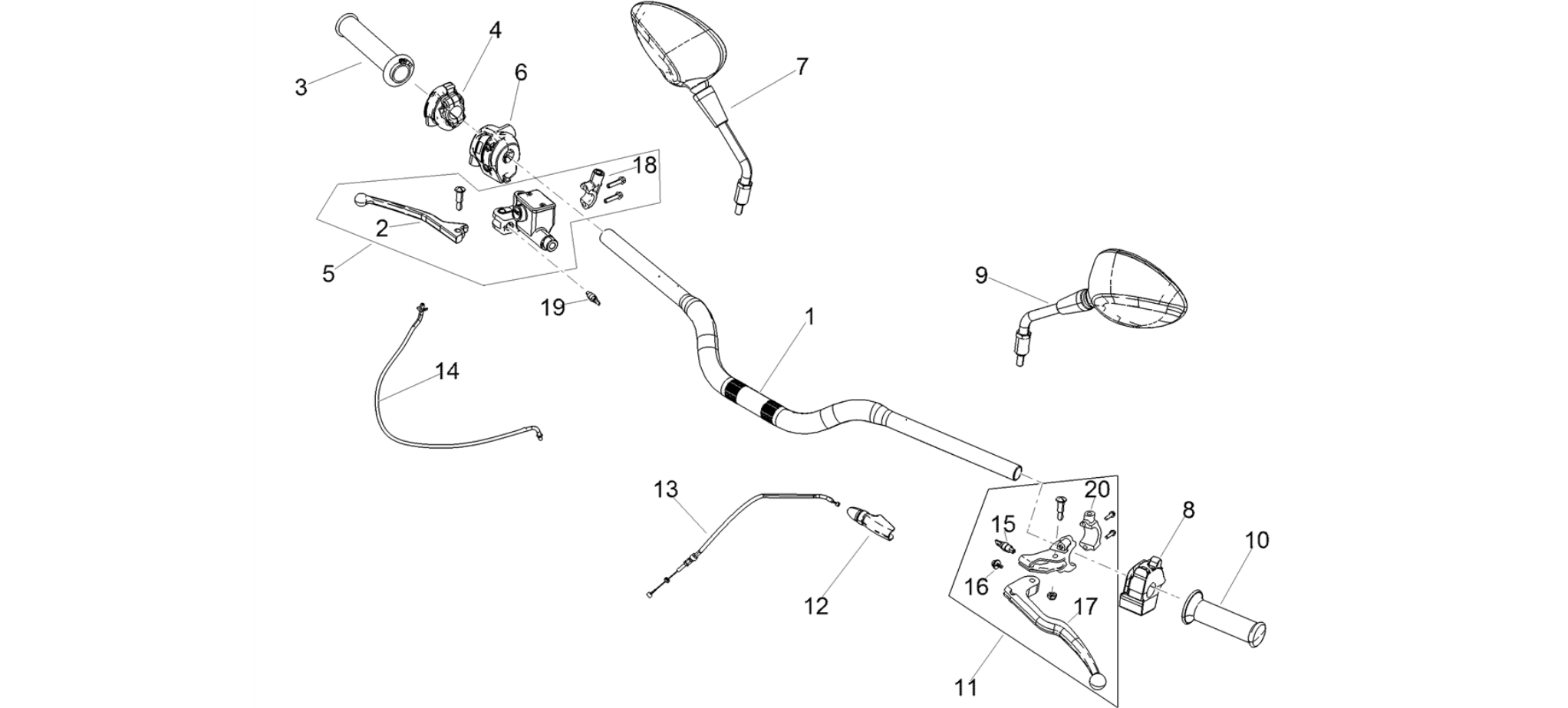 Handlevar and controls