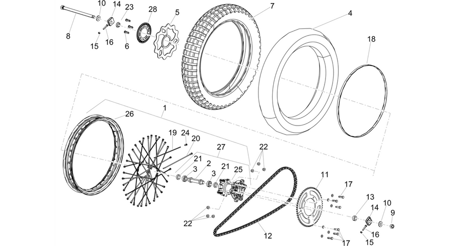Rear wheel