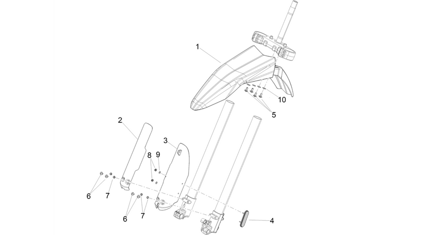 Front mudguard-Pillar