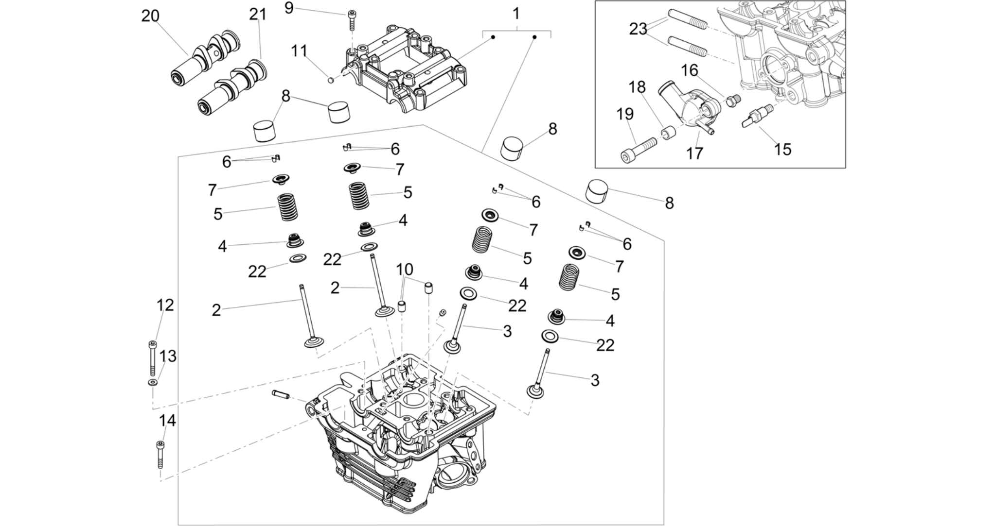 Cylinder head - valves