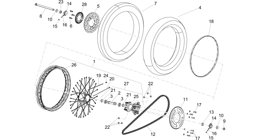Rear wheel
