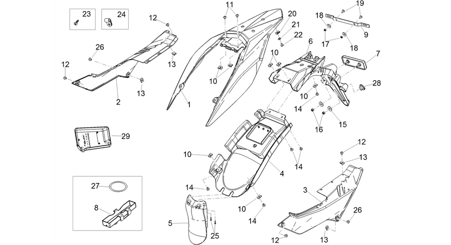 Rear body