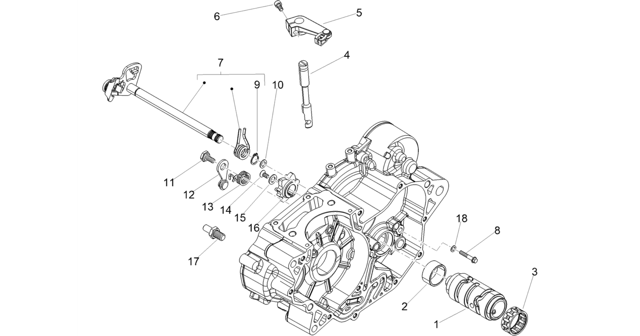 Gear box / Selector / Shift cam