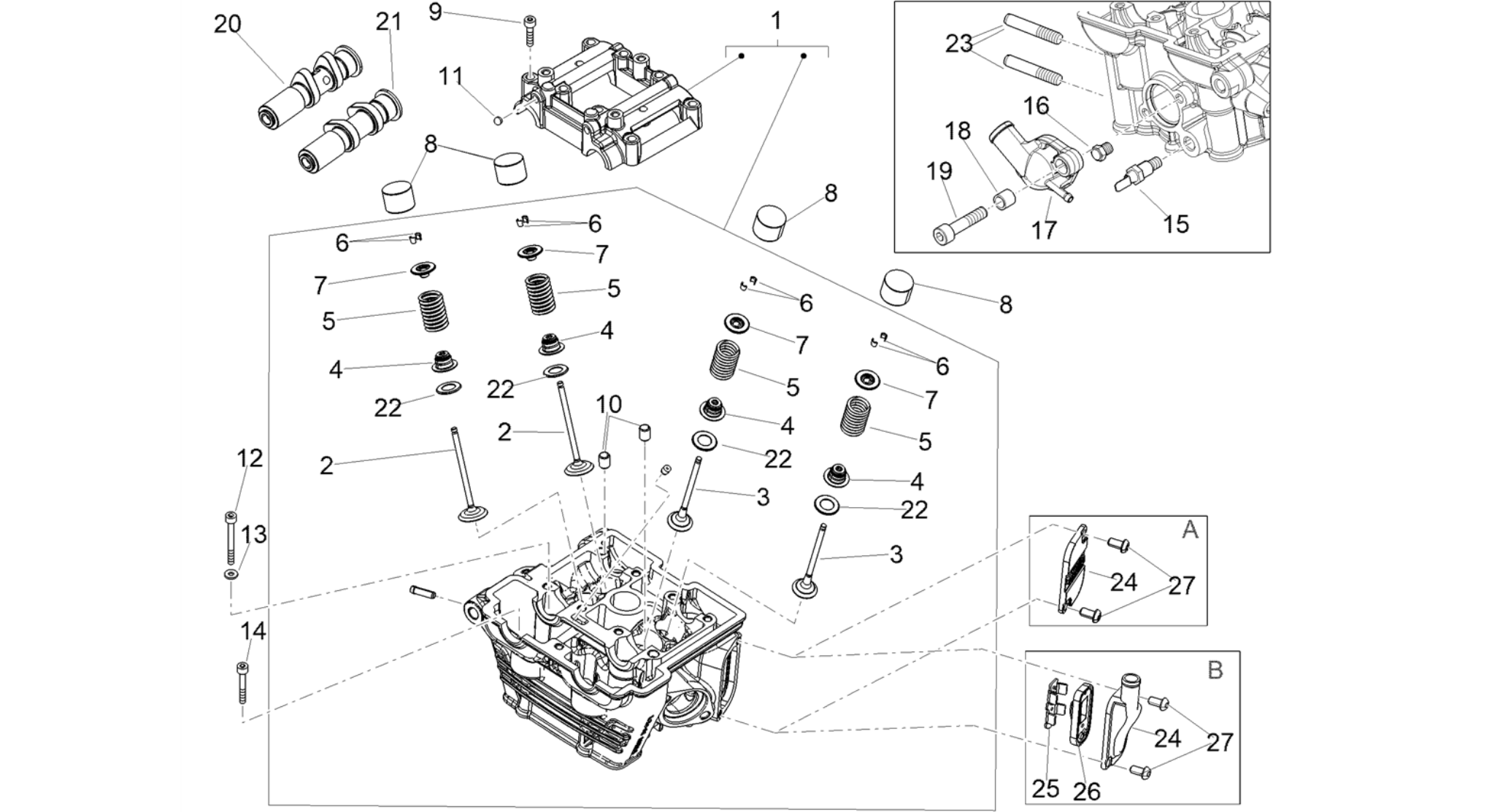 Cylinder head - valves