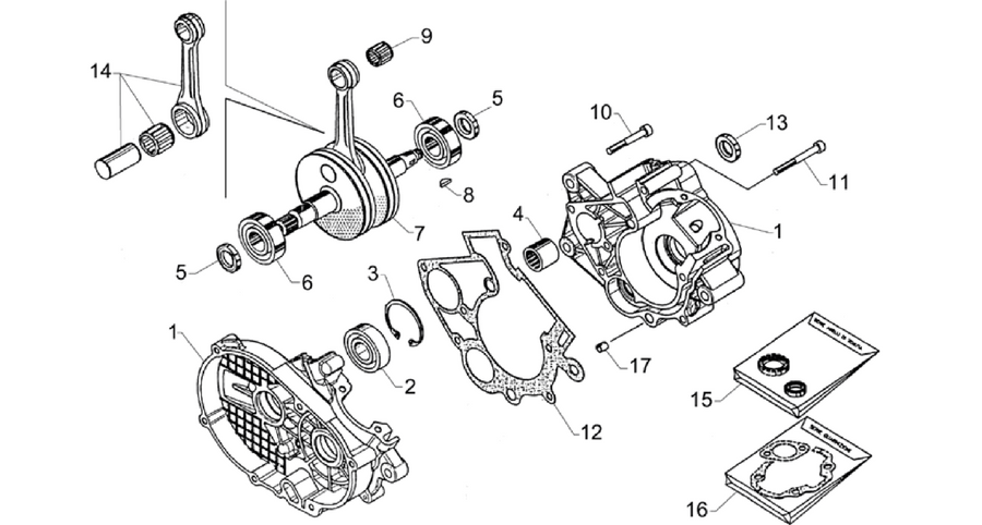 Crank-case-Connect.rod group