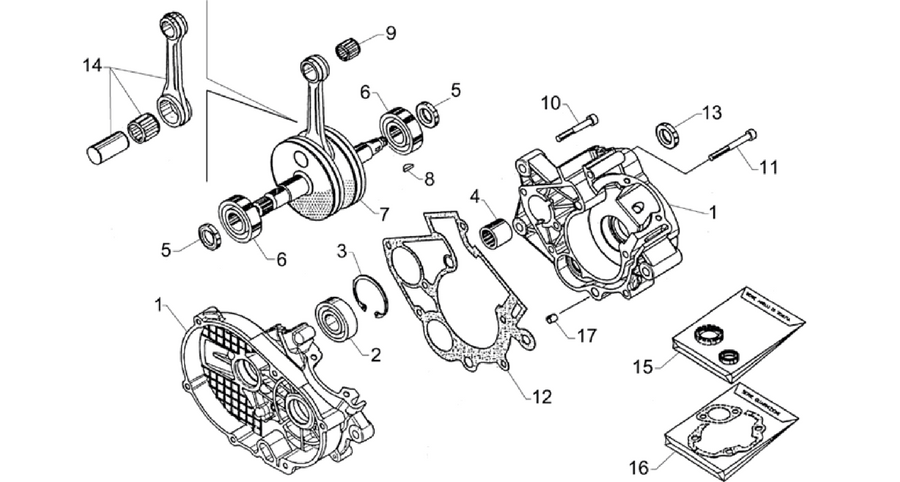 Crank-case-Connect.rod group