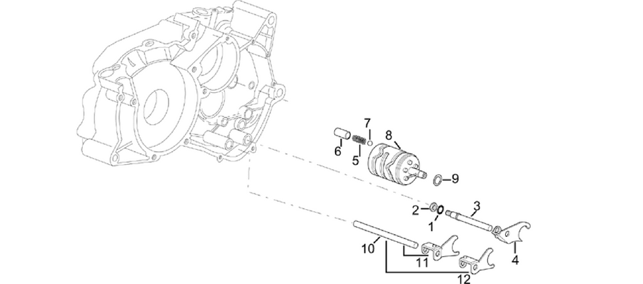 Gearbox driven shaft II