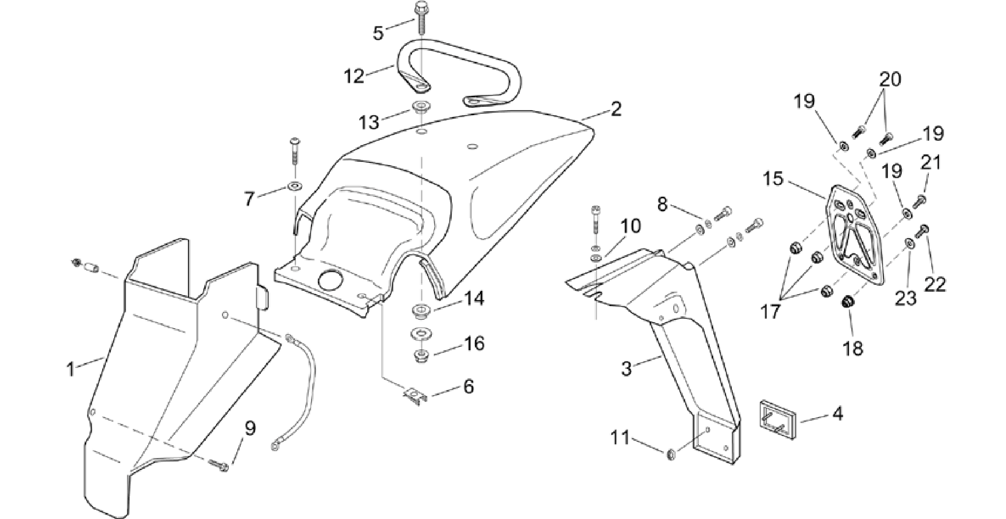 Rear body