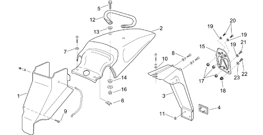 Rear body