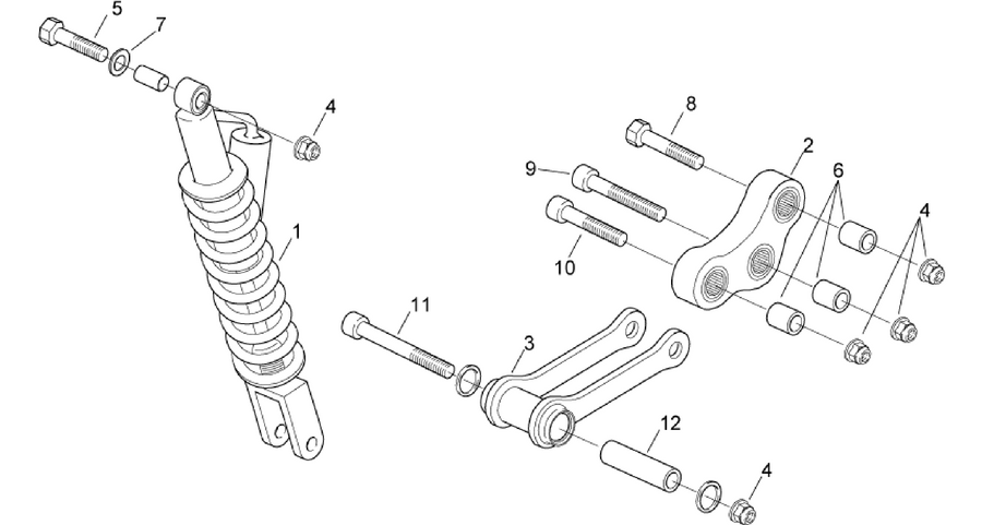 Rear shock absorber