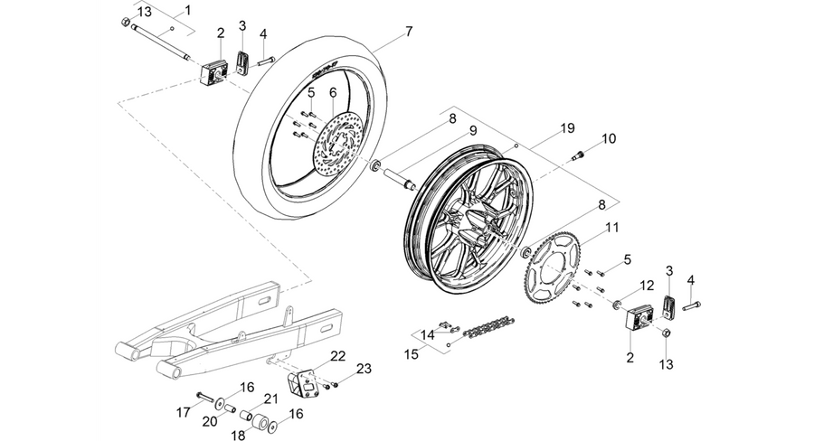 Rear wheel