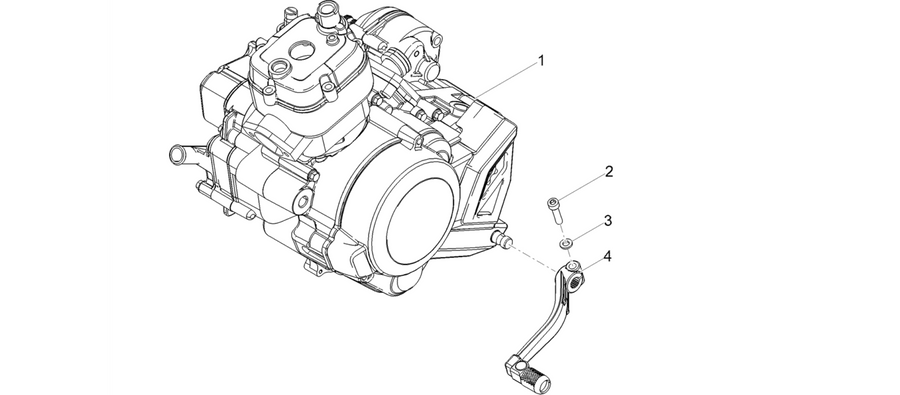 Engine-Completing part-Lever