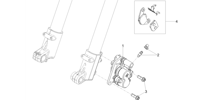 Front brake caliper