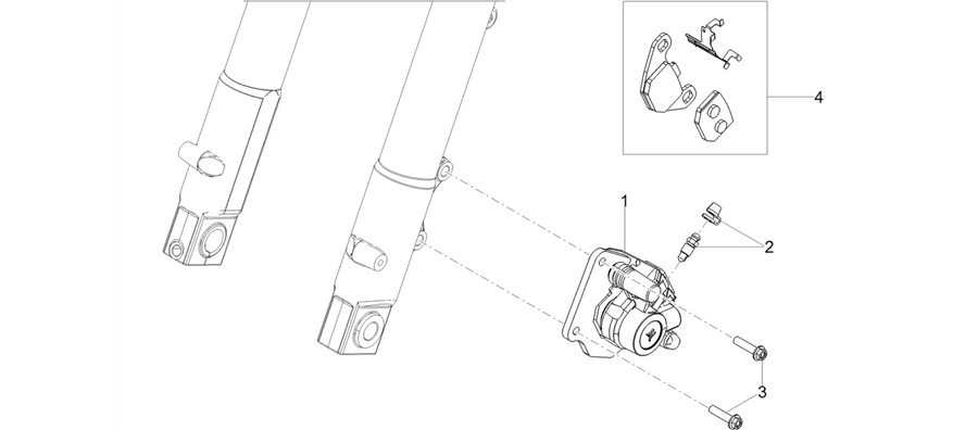 Front brake caliper