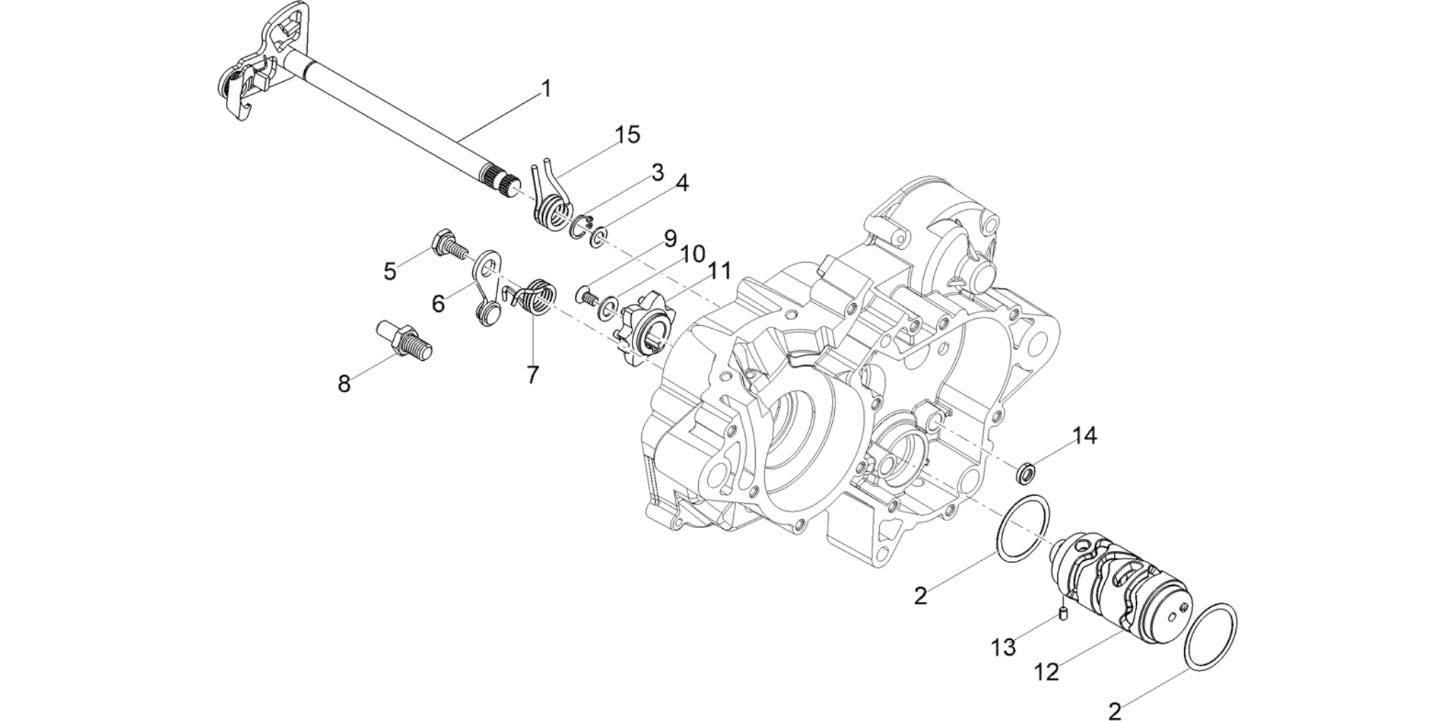 Gear box / Selector / Shift cam