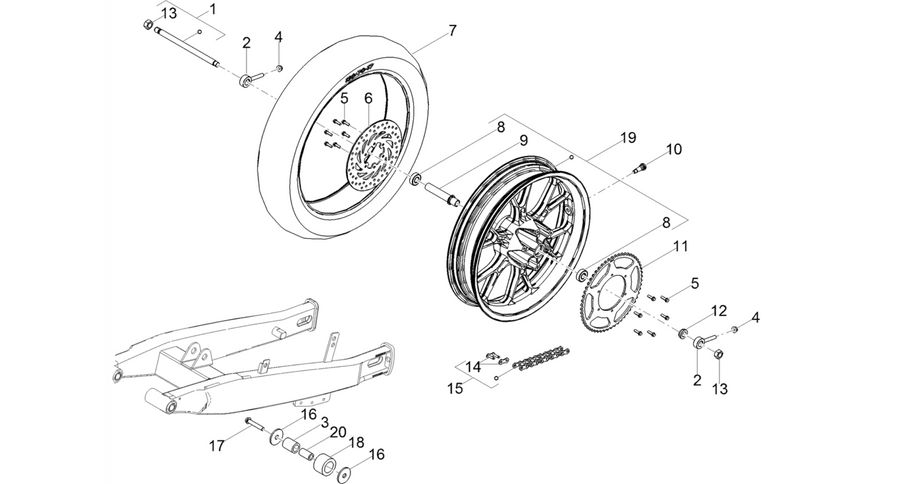 Rear wheel