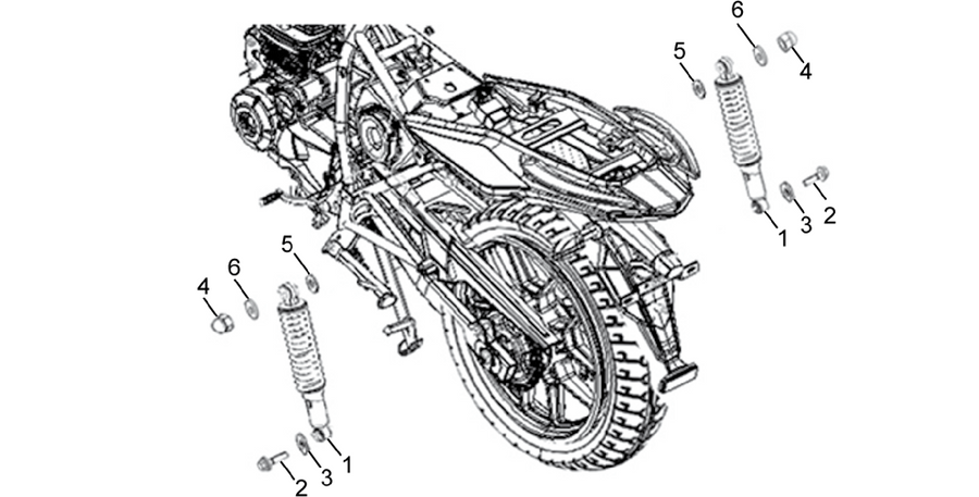 Rear shock absorber
