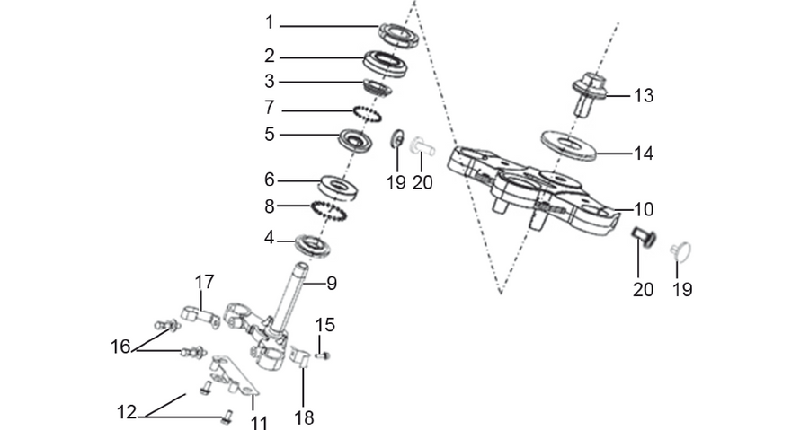 Steering stem assembly