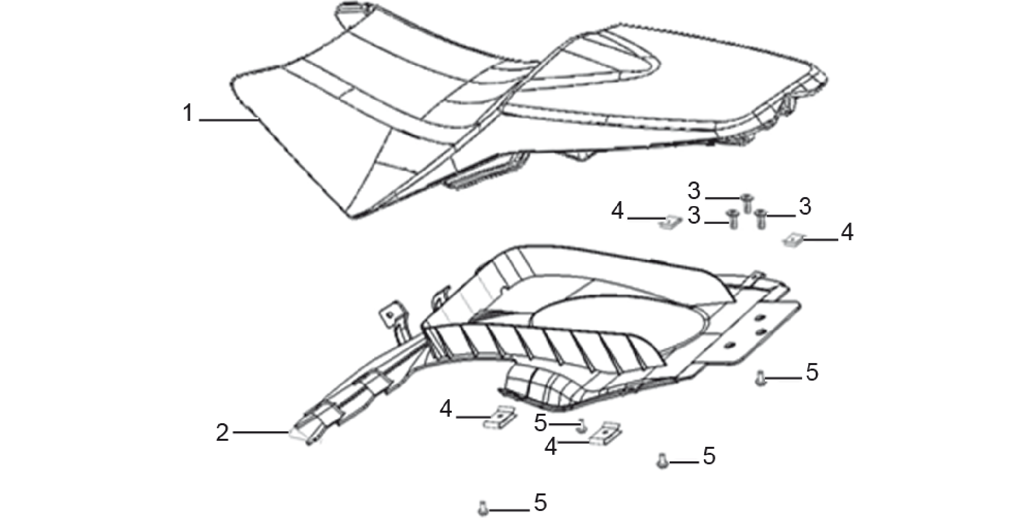 saddle and rear fender