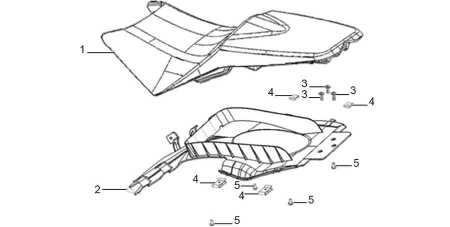 saddle and rear fender