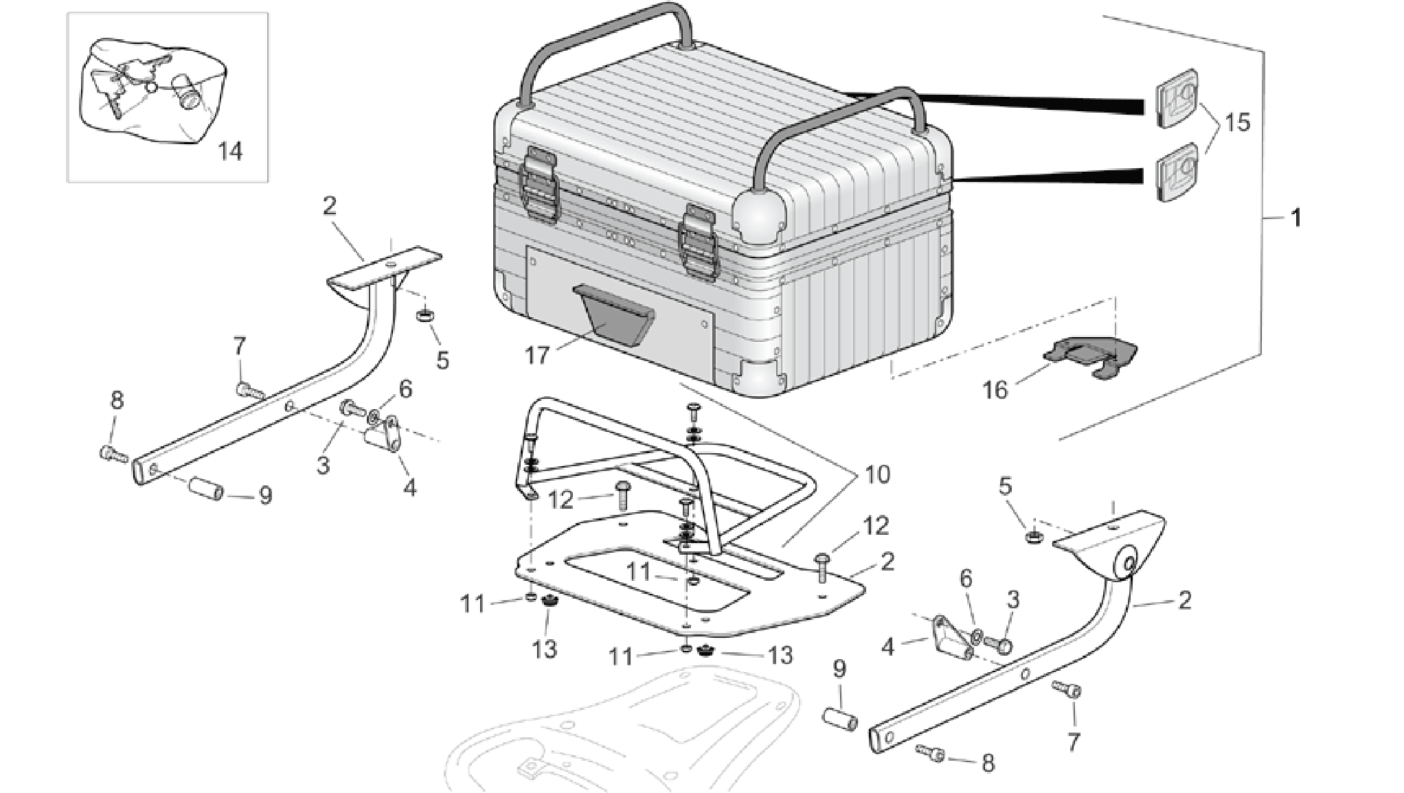 Aluminium top box