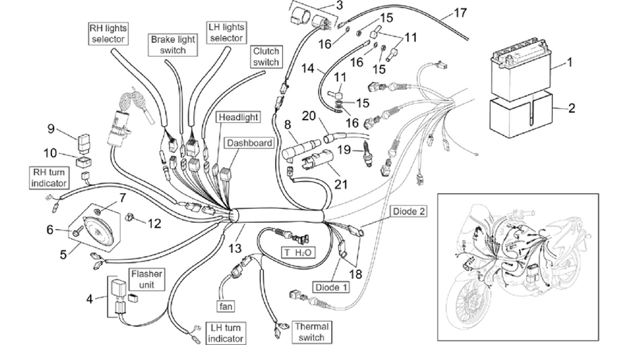 Front electrical system