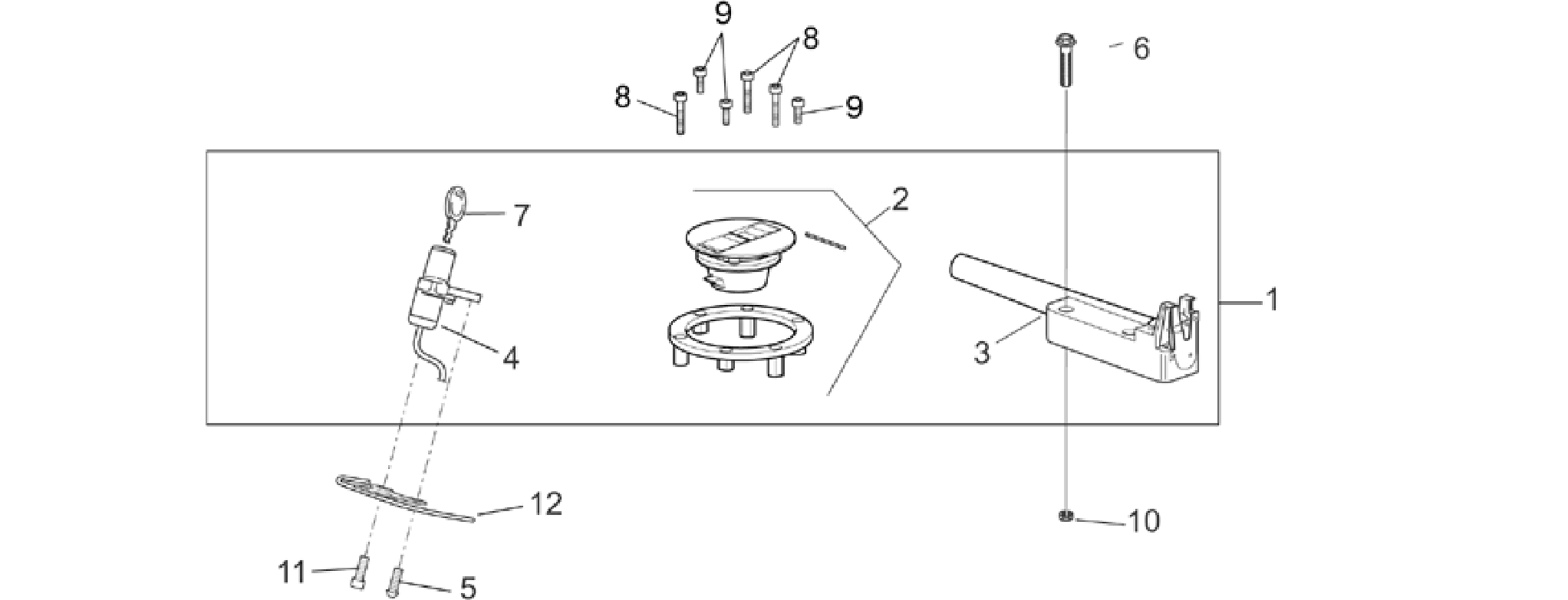 Lock hardware kit