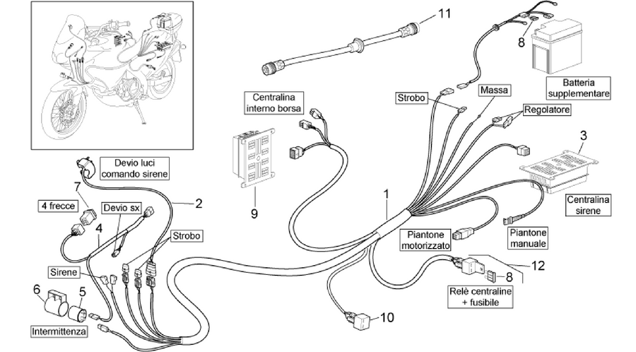 Police electrical system