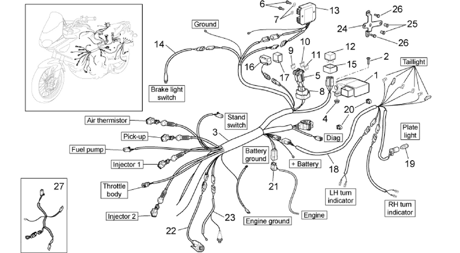 Rear electrical system