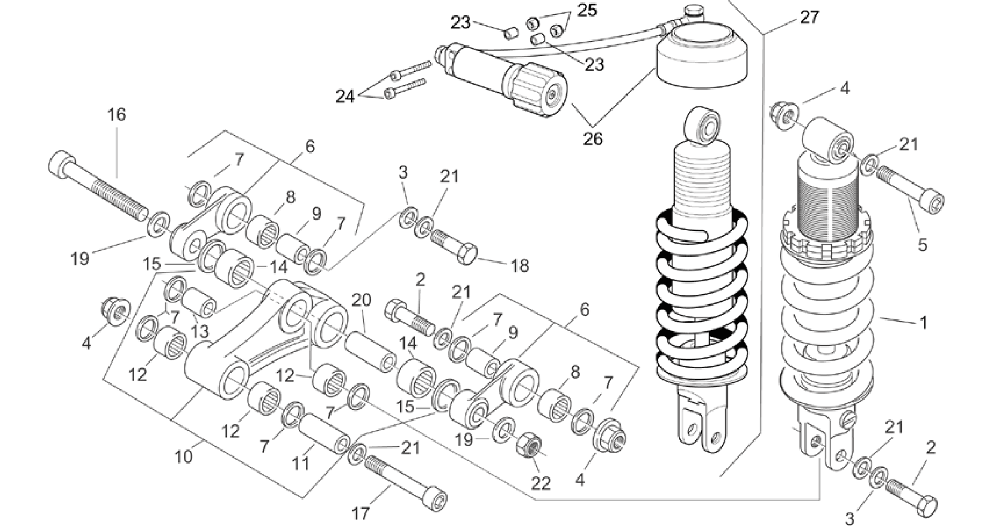 Rear shock absorber