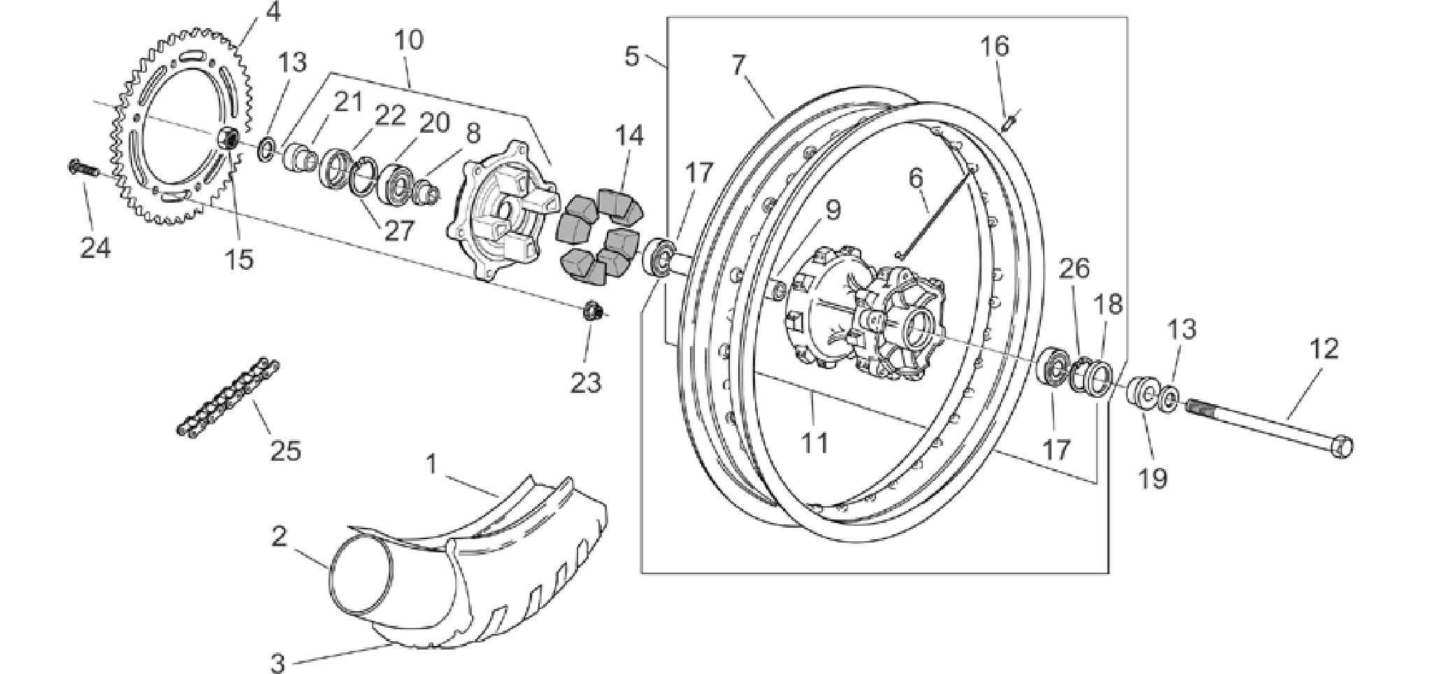 Rear wheel