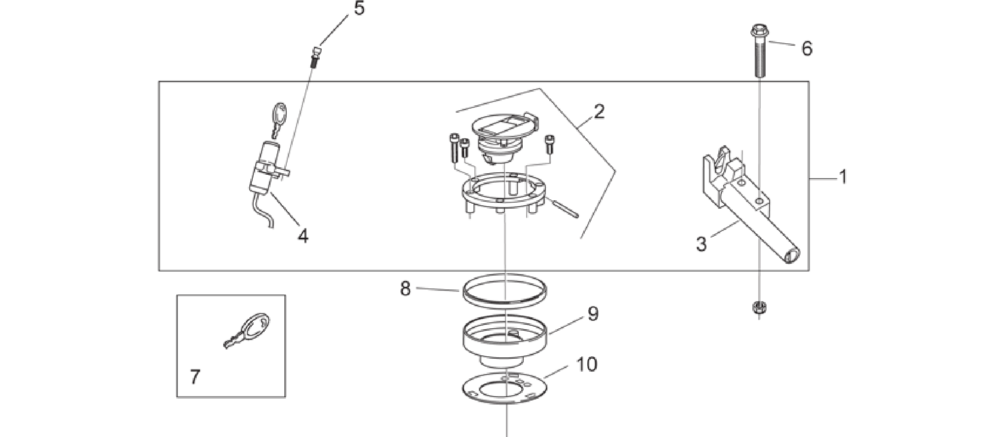 Lock hardware kit