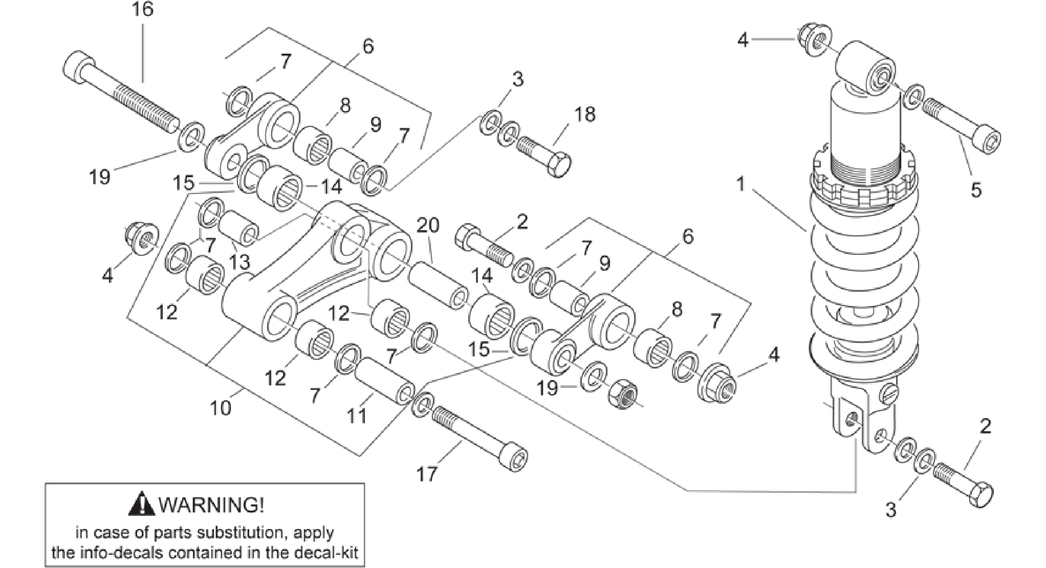 Rear shock absorber