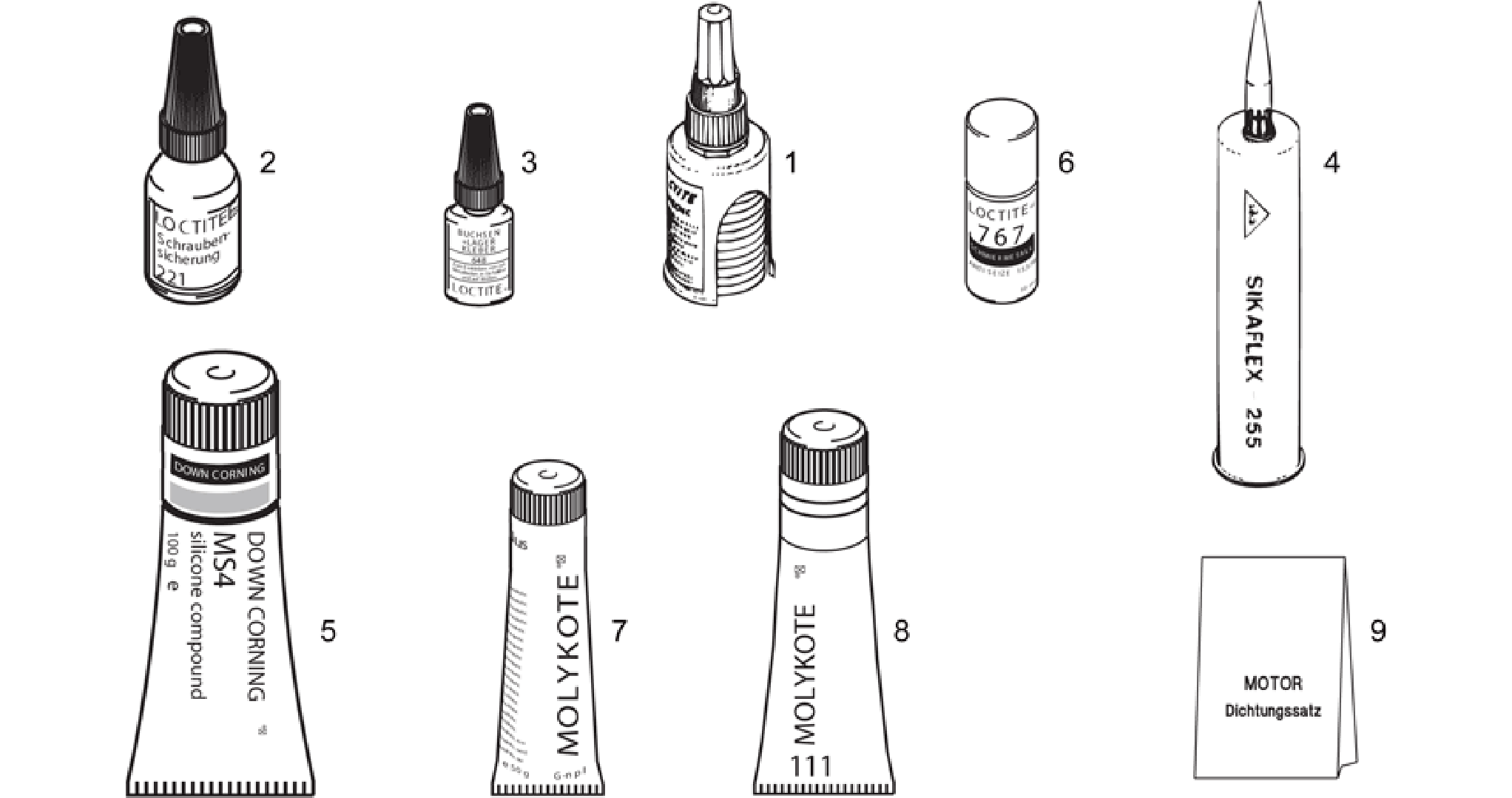 Sealing and lubricating agents