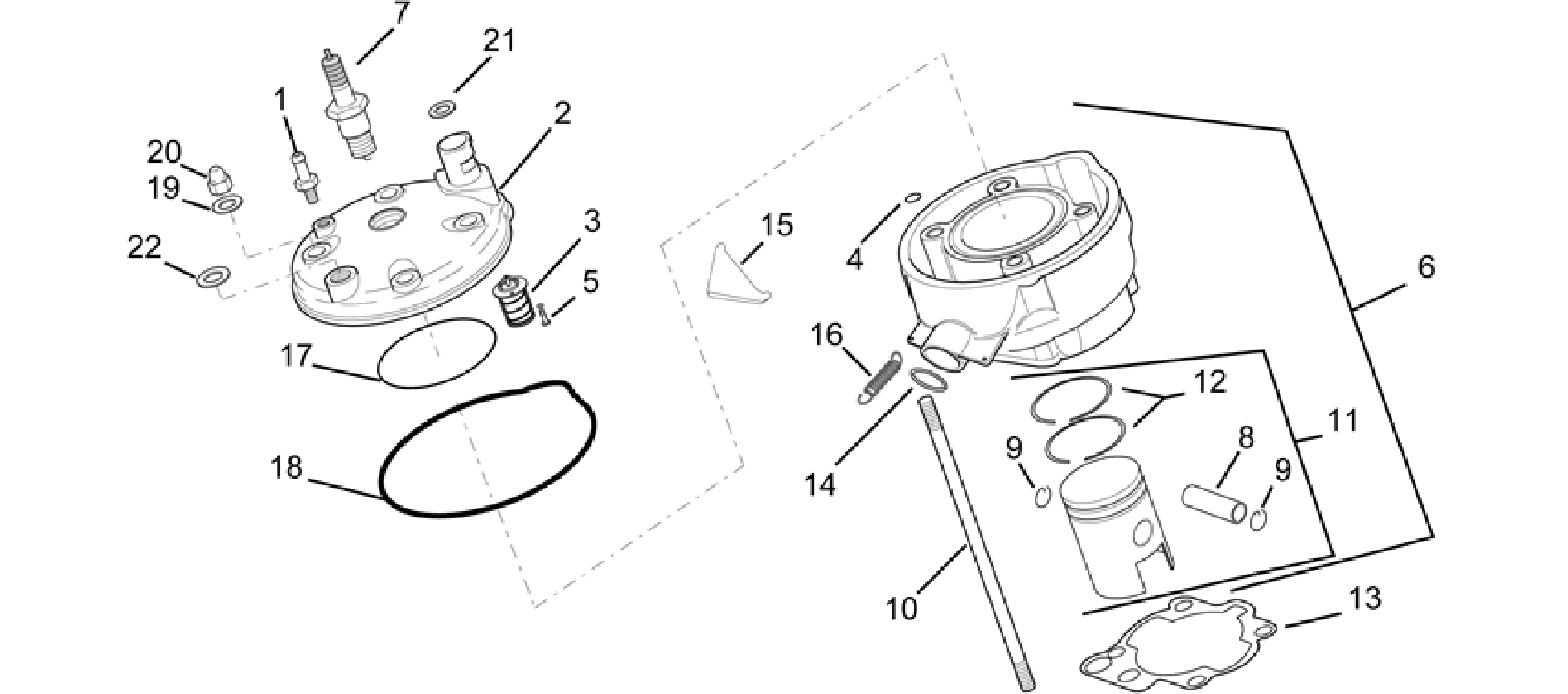 Head - piston