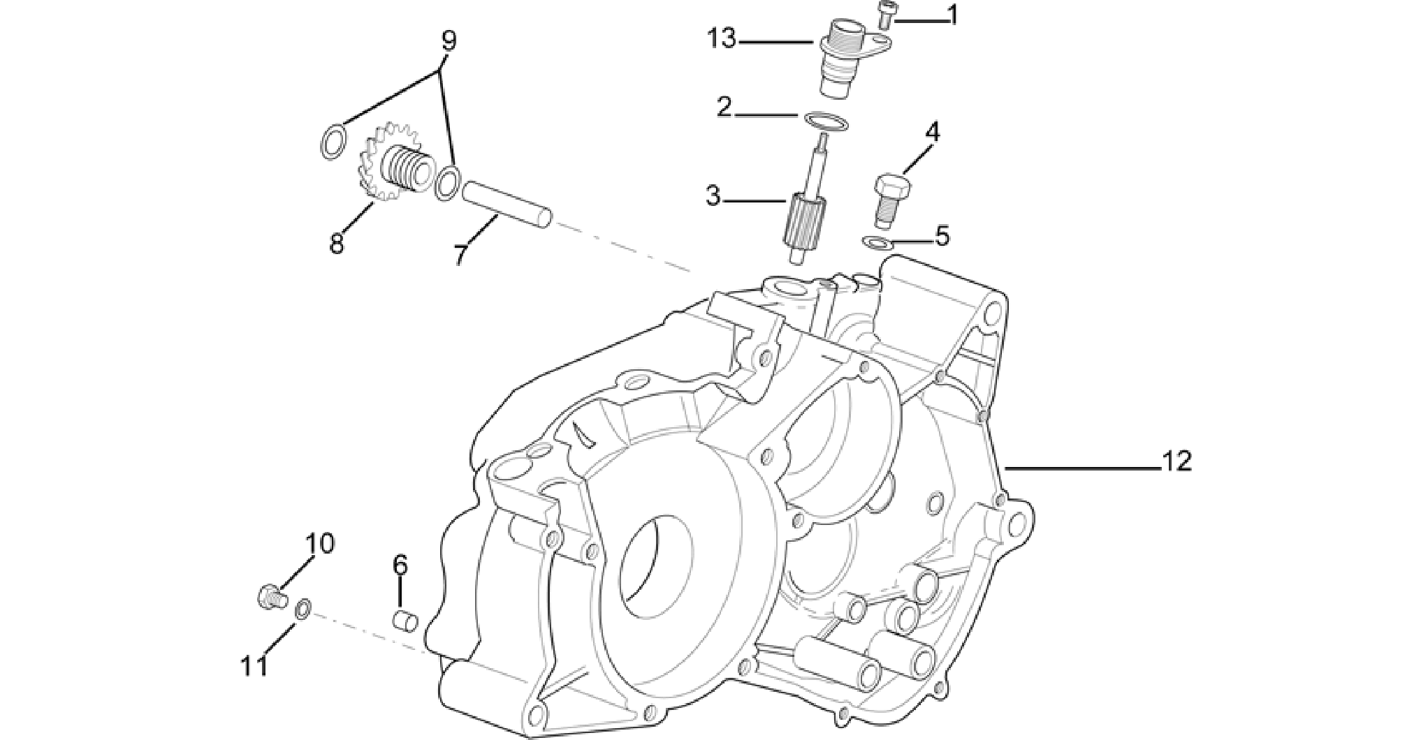 Left crankcase