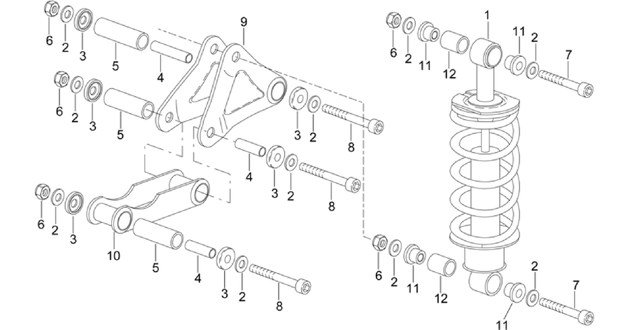 Rear shock absorber