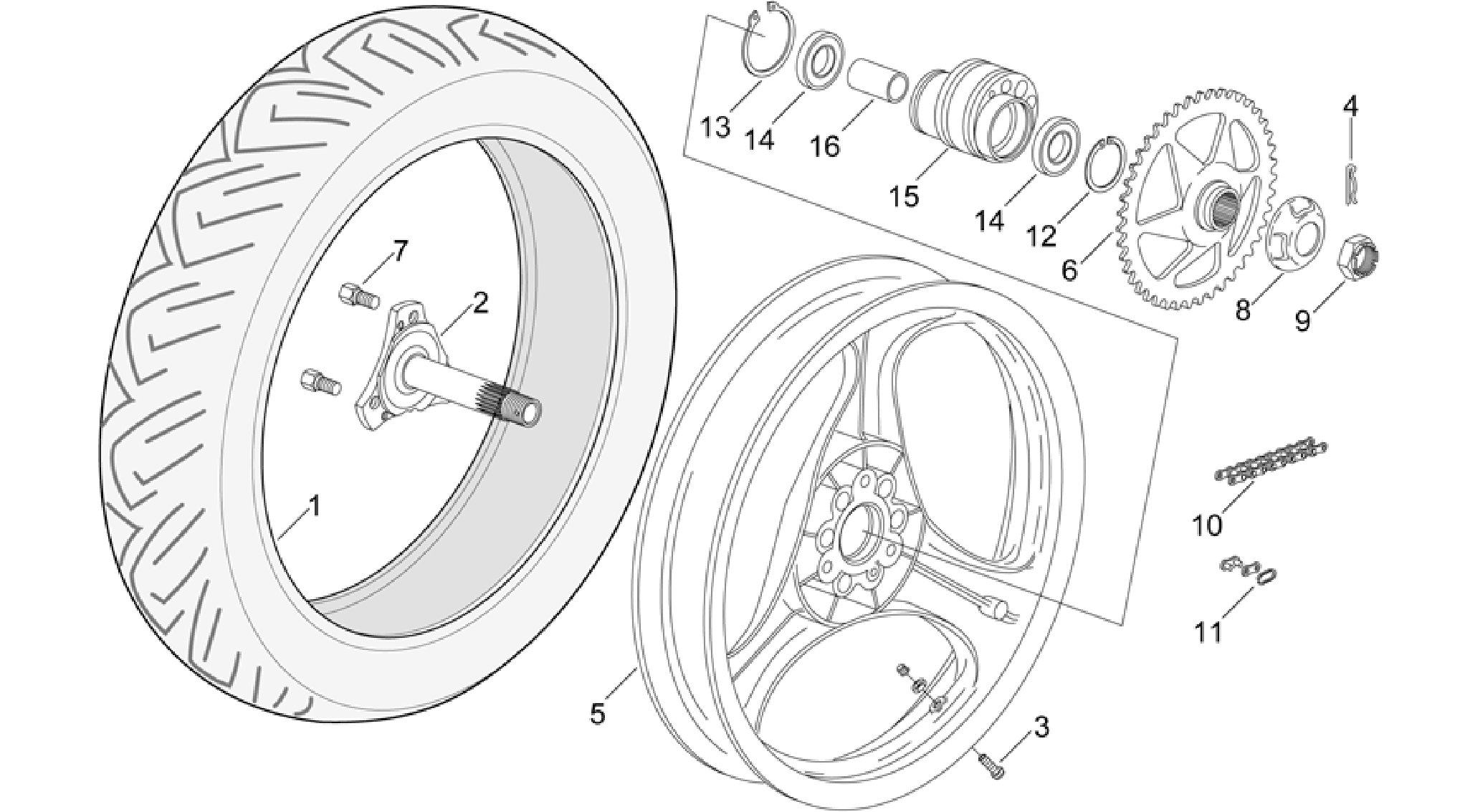 Rear wheel