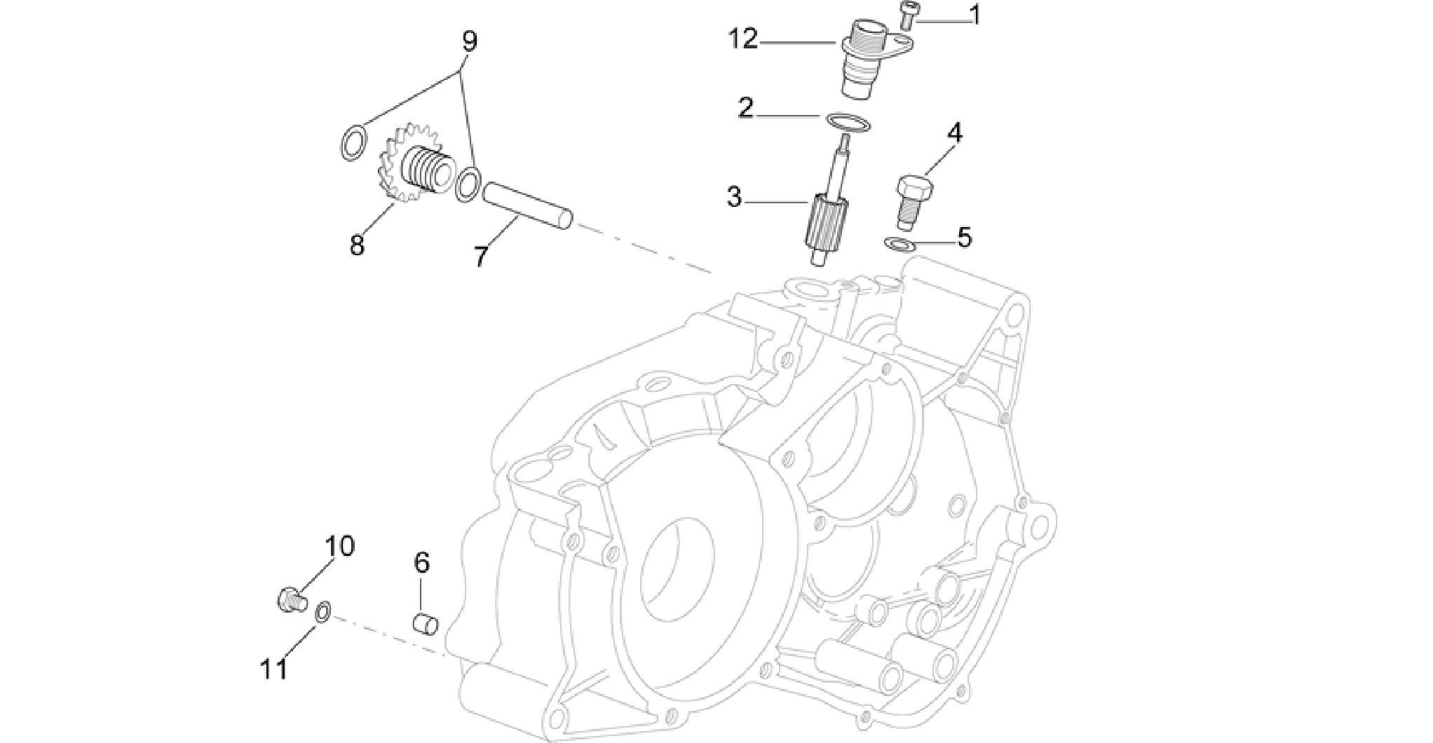 Left crankcase